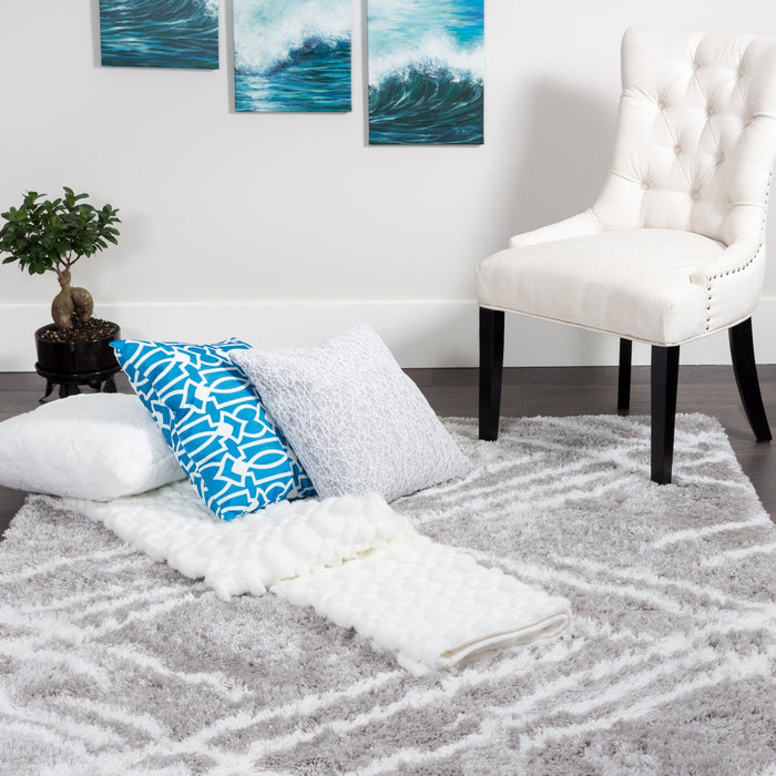 Ker Grey Lines 3x5 Area Rug