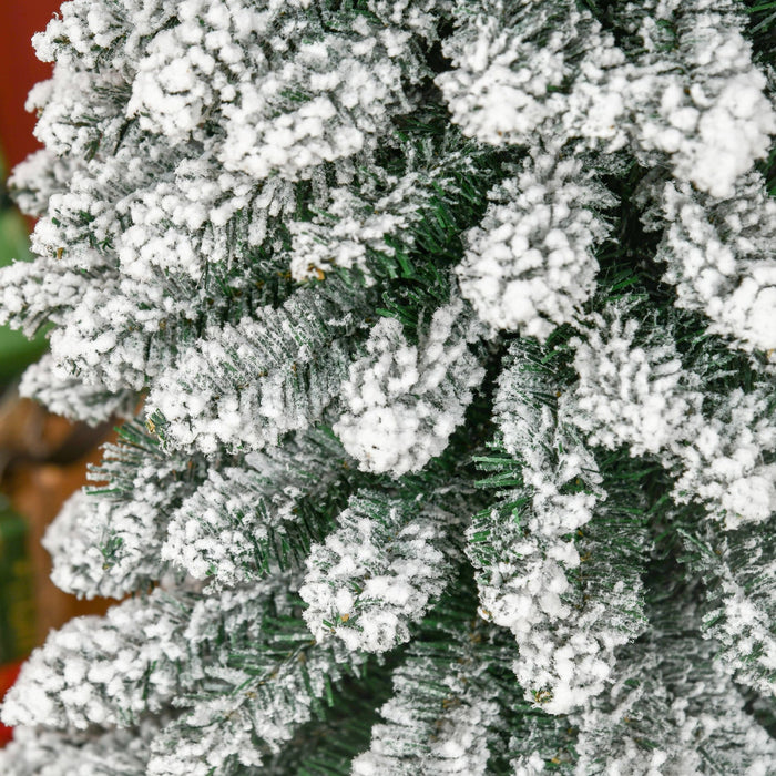Homcom 7' Artificial Christmas Tree With Realistic Branches Green