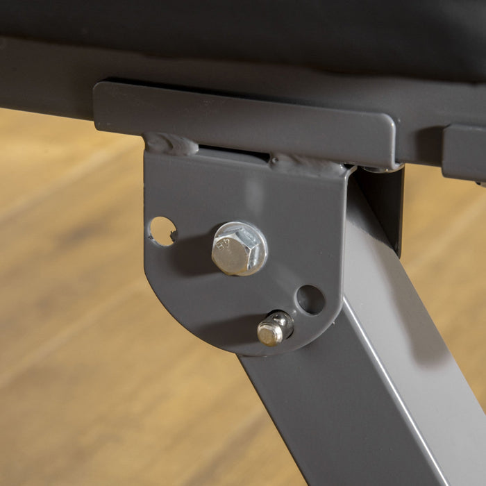 Soozier Adjustable Weight Bench, Foldable Bench Press With Barbell Rack And Dip Station For Home Gym