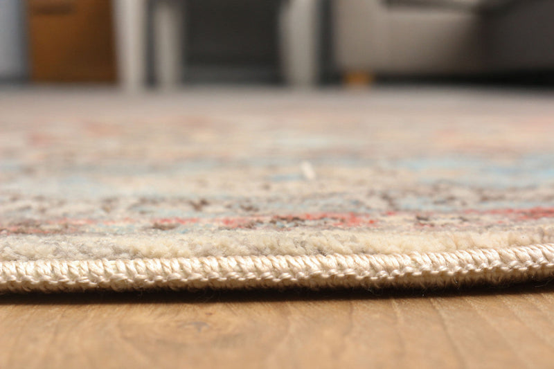 Bettina Traditional 5'0\" x Area Rug in Multi Indoor Area Rug 