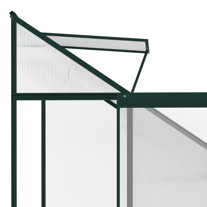 Outsunny 6' X 4' X 7' Aluminum Polycarbonate Lean-to Greenhouse, Outdoor Walk In Garden Green House 