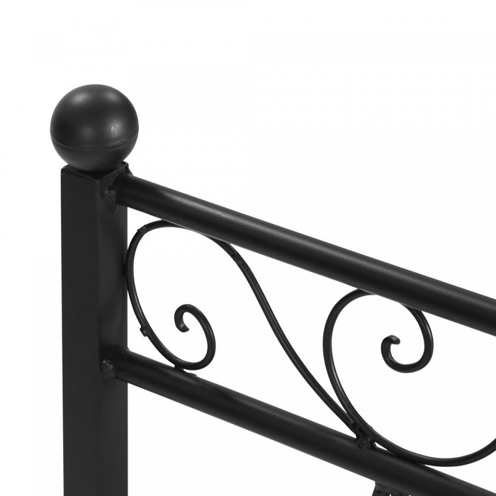Outsunny 3.3ft Classic Garden Bridge With Safety Railings Arc Footbridge Decorative Pond Bridge For 