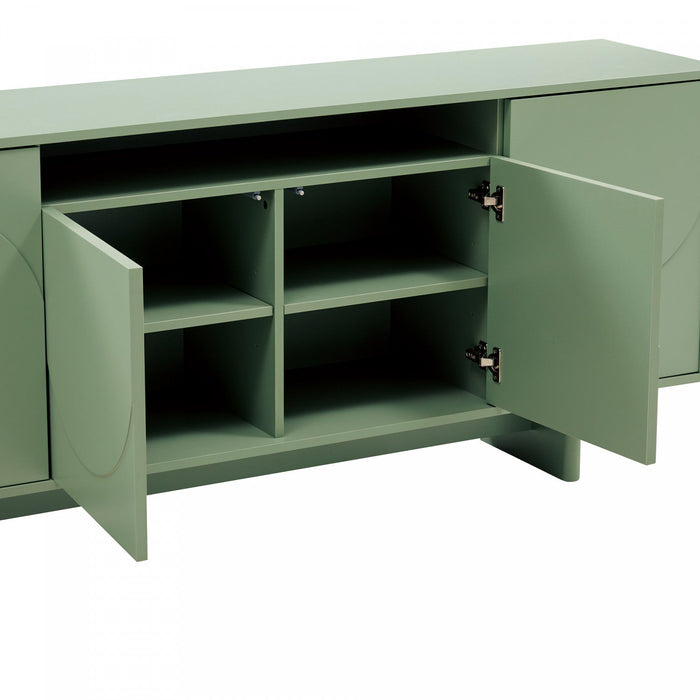 Ella Modern 71\" Sideboard in Sage Green 