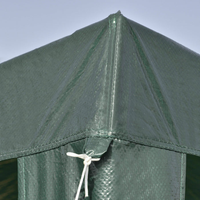 Outsunny 10x10ft Party Tent Portable Gazebo, Folding Garden Canopy Event Shelter Outdoor Sunshade Gr