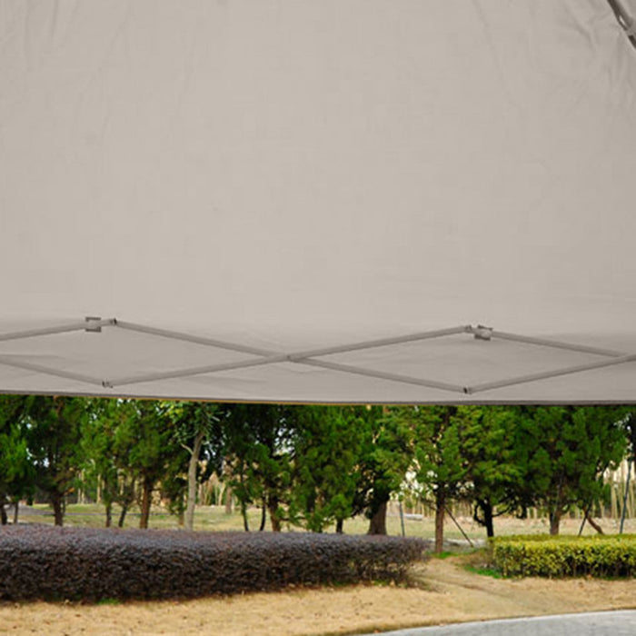 Outsunny 10' X 10' Pop Up Canopy Tent, Foldable Party Tent With Breathable Mesh Sidewalls, Easy Heig