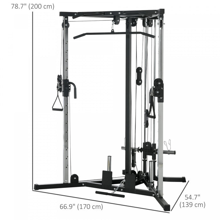 Soozier Home Gym Machine, 15-position Adjustable Training Workout Station