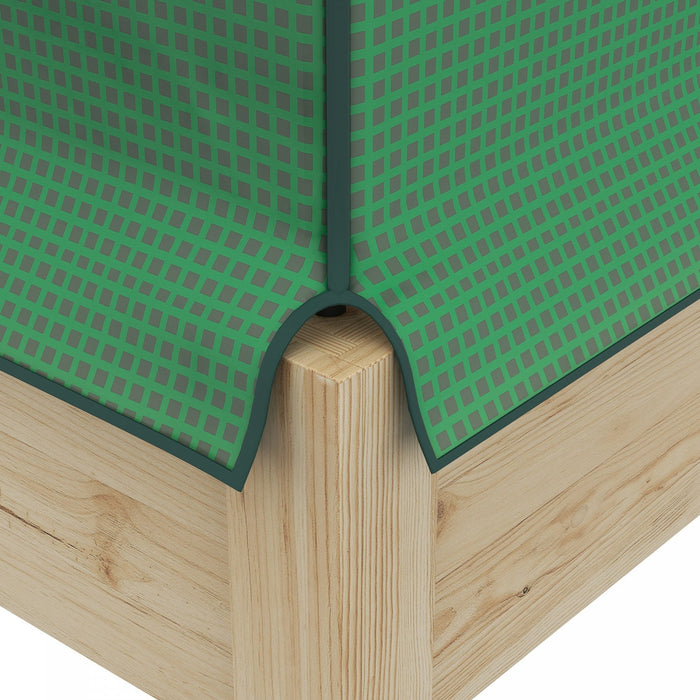 Outsunny Raised Garden Bed With Pe Greenhouse Cover And Bed Liner, Elevated Planter Box With Legs Fo
