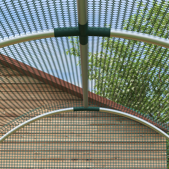 Outsunny 4' X 8' Plant Protection Tent Crop Cage With Door, Green