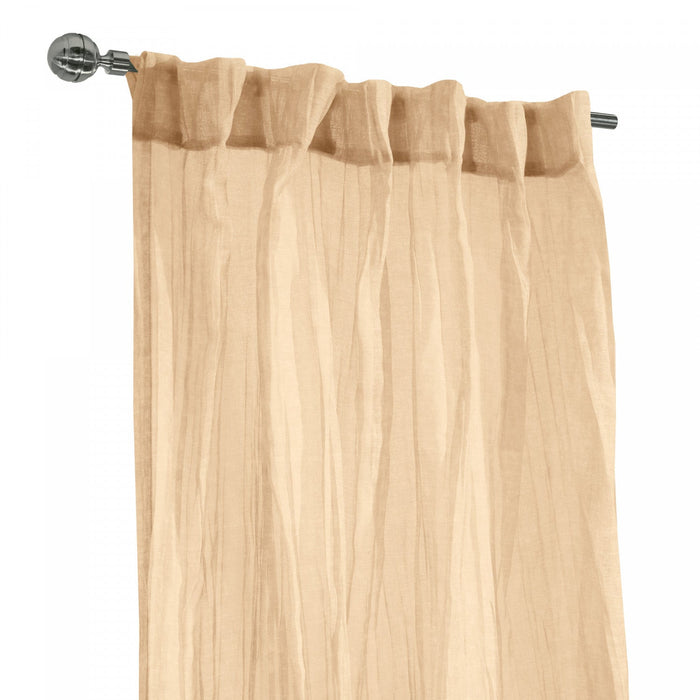 Habitat Paloma Blue Sheer Dual Header Curtain Panel - 52 x 63