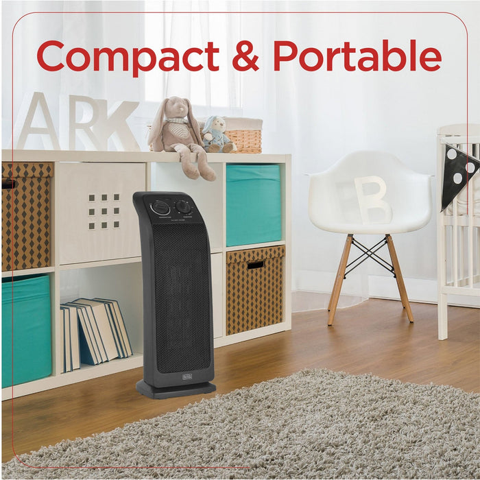 Black+Decker 18.7\" Ceramic Tower Heater 