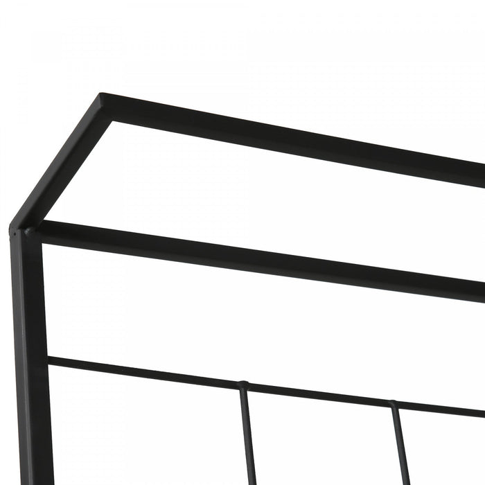 Outsunny 3-tier Hanging Plant Stand With Grid Panel, Planter Shelves Flower Pot Organizer Rack, Mult