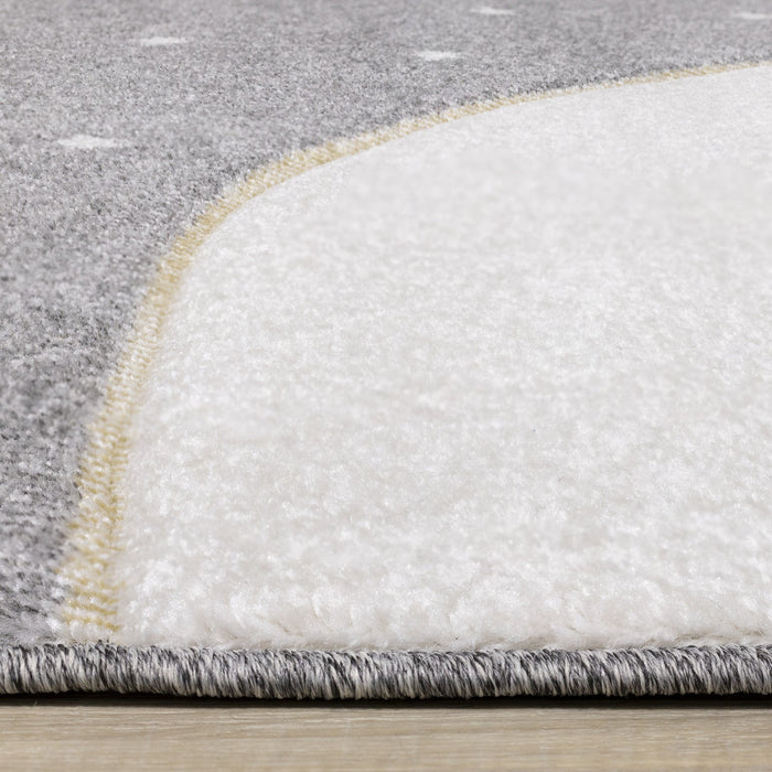 Kids Polar Bear Rabbit Area Rug - 5'3\" x 7'7\"