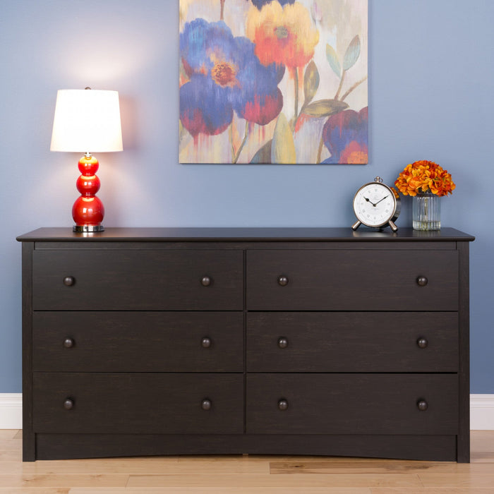 Sonoma 6-Drawer Chest - Washed Black