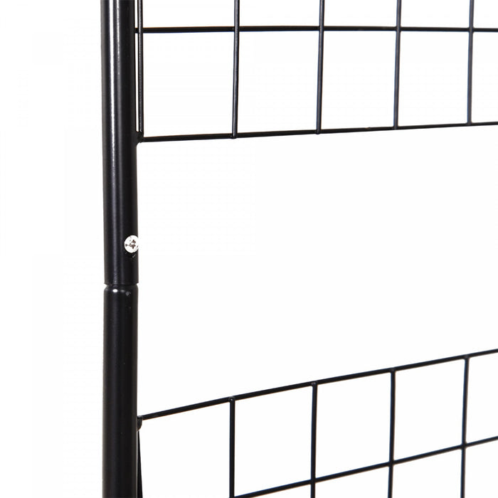 Outsunny 8ft Garden Arch Trellis For Climbing Plants, Decorative Metal Arbor For Wedding, Party, Eve