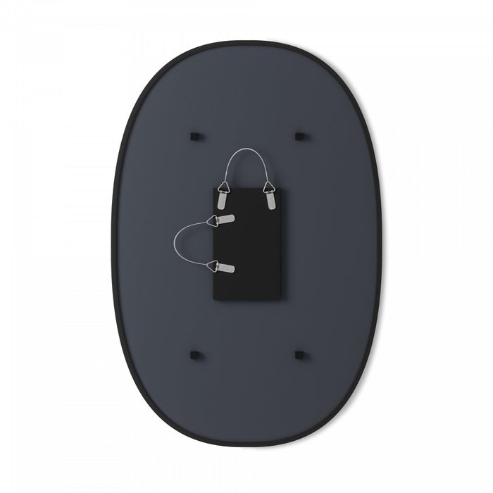 Umbra Hub Oval 24\" x 36\" Wall Mirror - Black