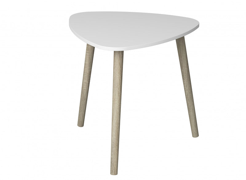 End Table With Pine Legs – White Top 