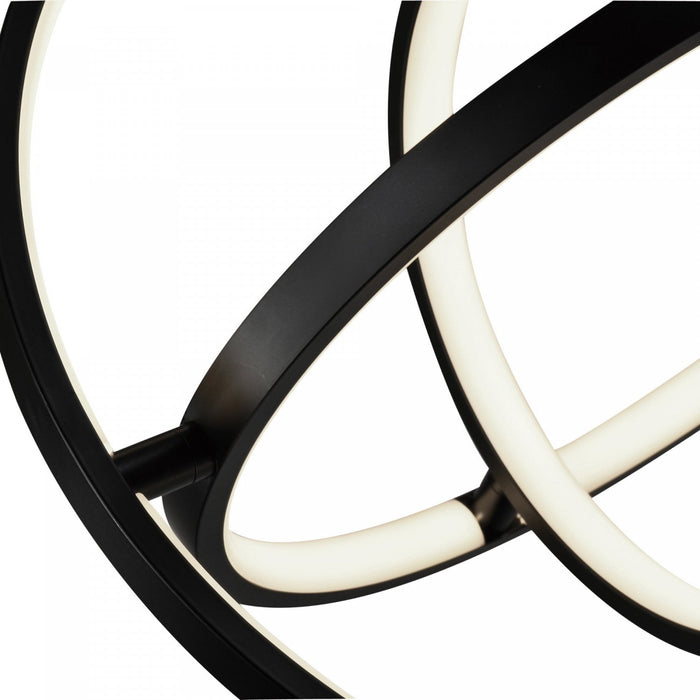 Sienna 30 W LED Black Orb Pendant