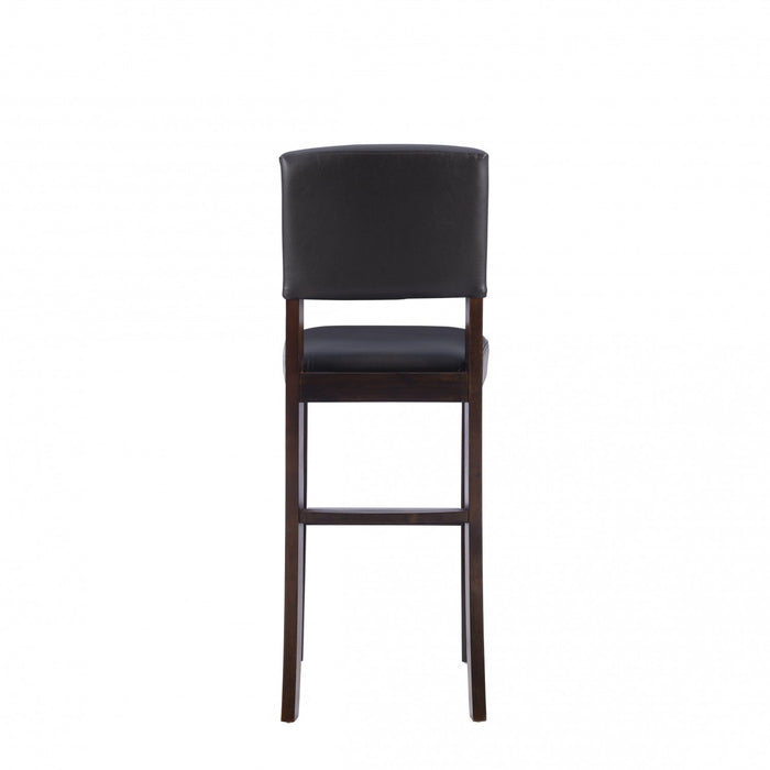 Monaco Faux Leather Barstool - Espresso