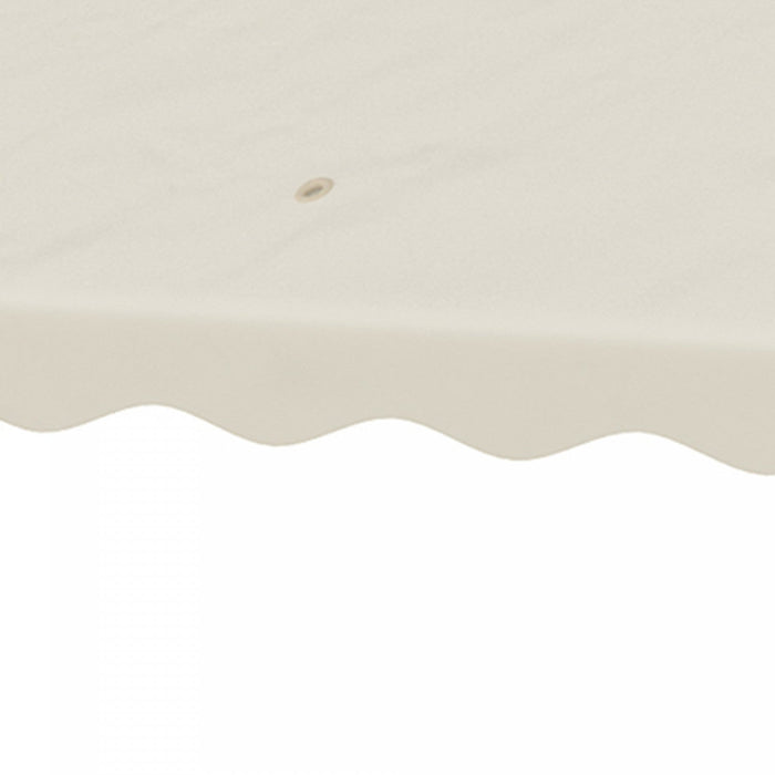 Outsunny 10' X 10' Gazebo Replacement Canopy, 2-tier Gazebo Cover, Cream
