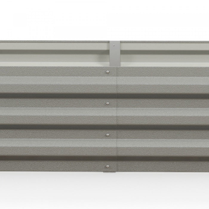 Outsunny 8 X 3 X 1ft Galvanized Raised Garden Bed, Metal Elevated Planter Box, Easy Diy And Cleaning
