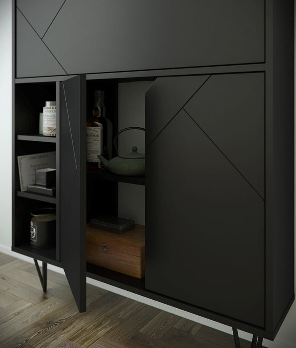 Nordika Secretary Desk - Black 