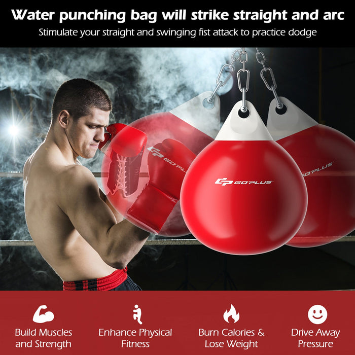 Goplus 18" 110lbs Heavy Water Filled Punching Aqua Training Boxing Bag Home Gym Hook