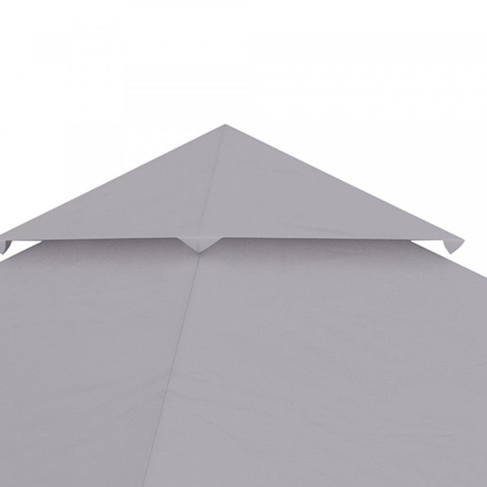 Outsunny 10' X 10' Gazebo Replacement Canopy Cover, 2-tier Gazebo Roof Replacement (top Only), Light
