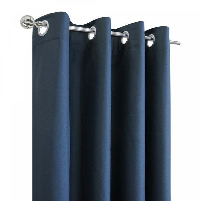 Thermaplus Alpine Navy Blackout Grommet Curtain Panel - 52 x 95
