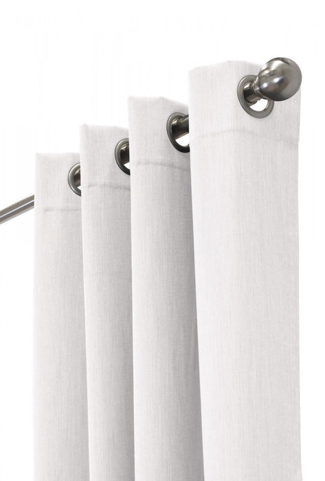 Thermaplus Kelly White Blackout Grommet Curtain Panel - 52 x 84