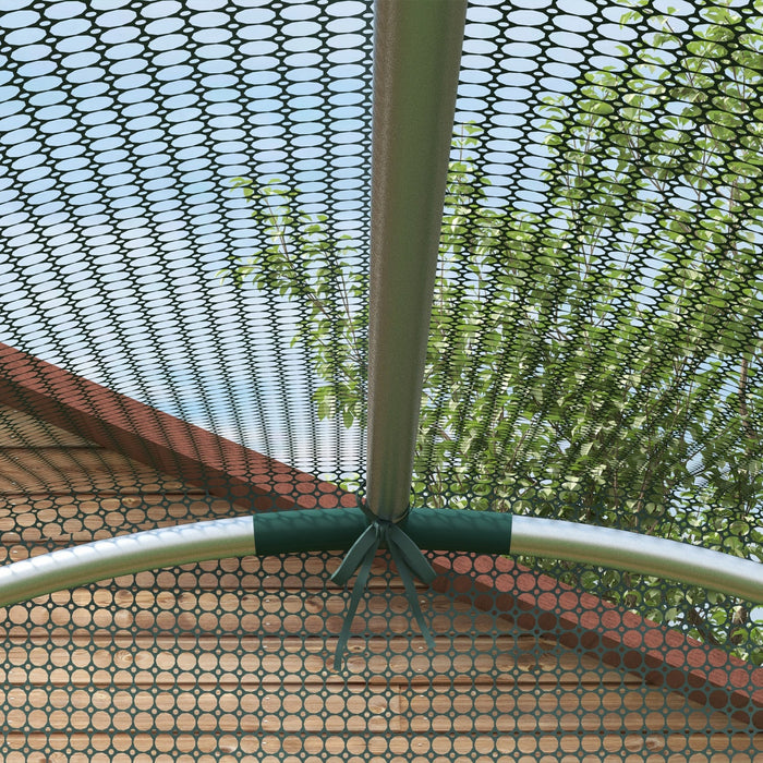 Outsunny 4' X 4' Plant Protection Tent Crop Cage With Door, Green