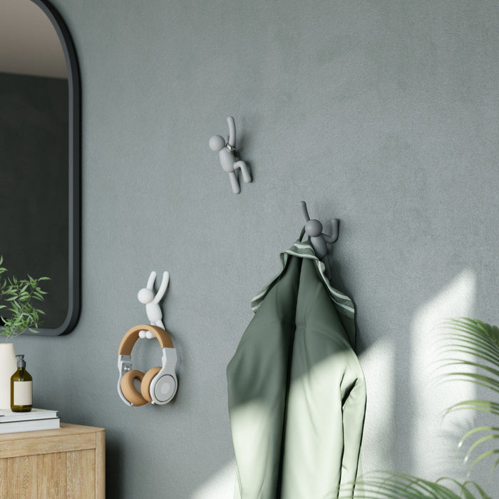 Umbra Buddy Wall Hooks - White and Grey