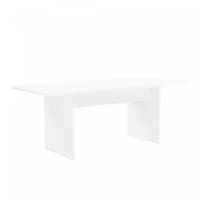 Ella Modern 79\" Dining Table in White 