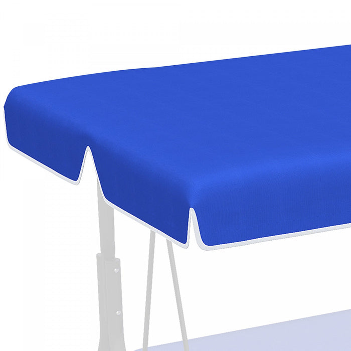 Outsunny 2 Seater Swing Canopy Replacement, Outdoor Swing Seat Top Cover, Uv50+ Sun Shade (canopy On