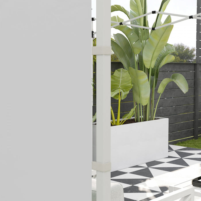 Outsunny Instant Canopy Sidewalls With Windows And Doors, For 10' X 10' Or 10' X 20' Pop Up Canopy, 