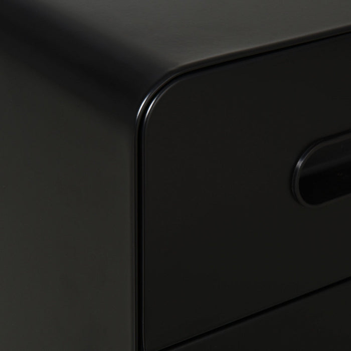 Vinsetto 3 Drawers File Cabinet On Wheels Lockable For Home Office