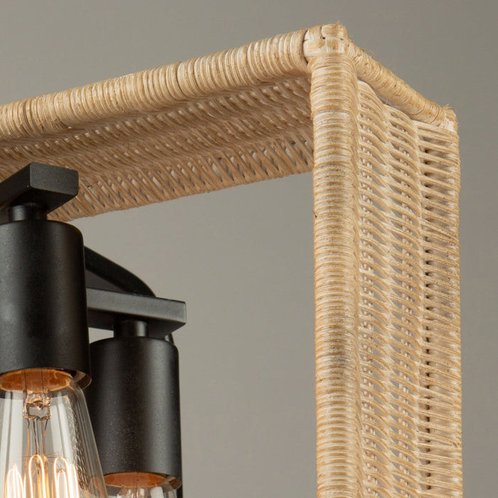 Perris 4-Light Black Pendant 