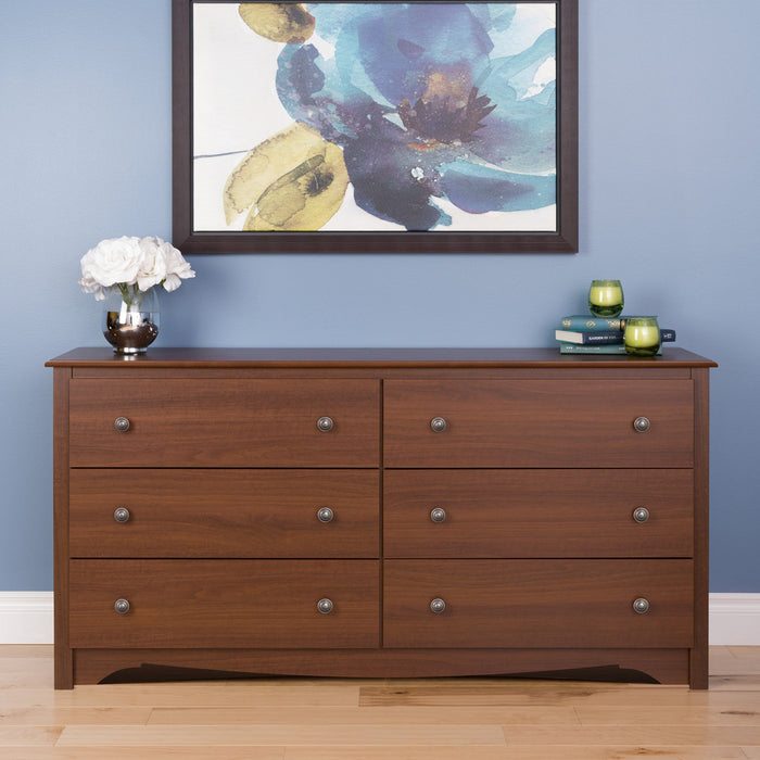 Monterey 6-Drawer Dresser - Cherry