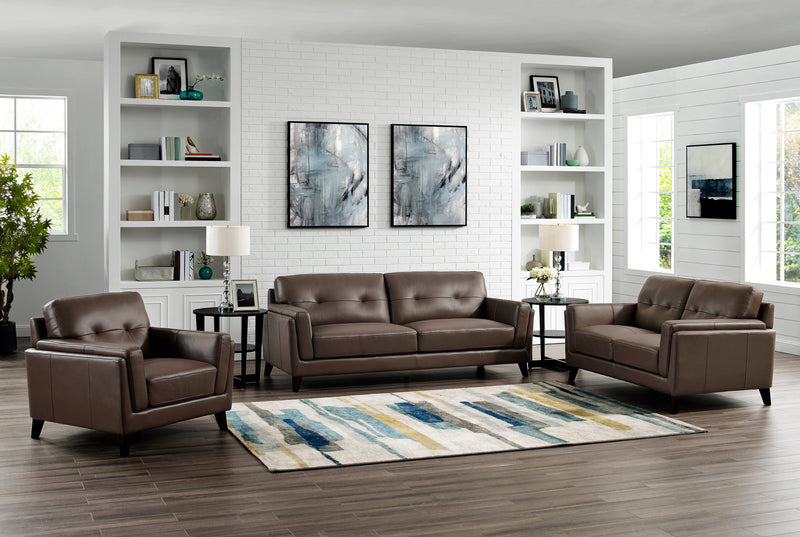 Hydeline Rowan Leather Chair - Brown