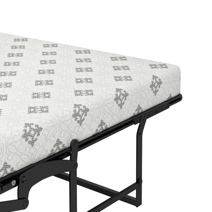 Bestar Pur 69 W Full Cabinet Bed with Mattress - Bark Grey