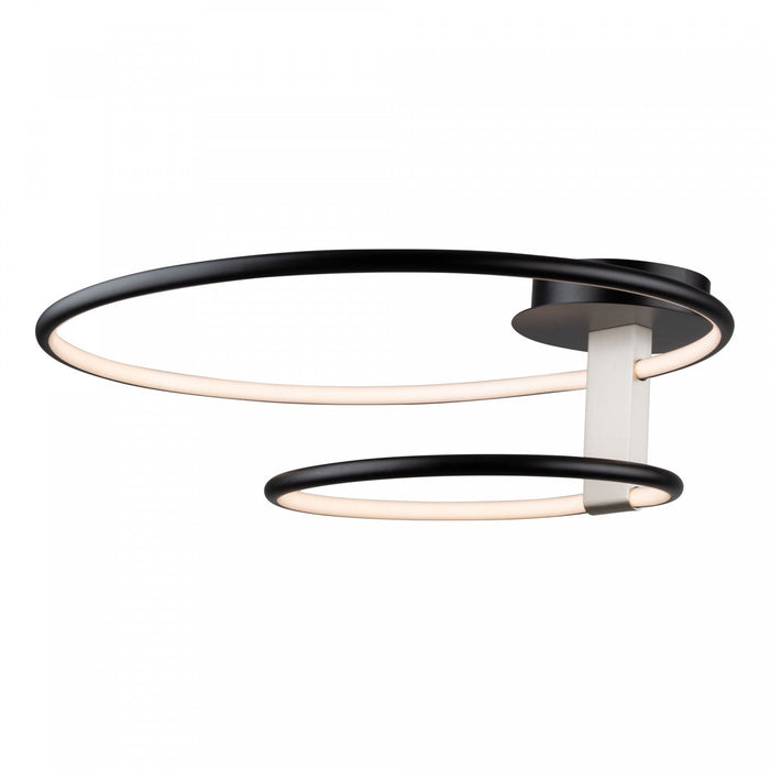 Halo Black Integrated LED Semi-Flush Mount II
