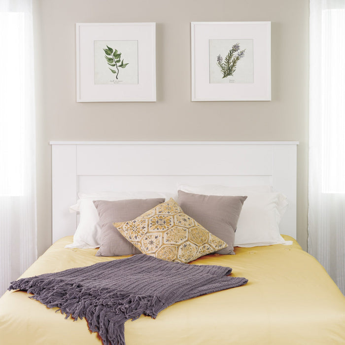 Queen Flat Panel Headboard - White