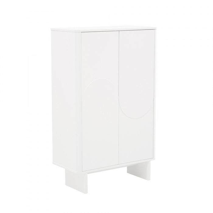 Ella Modern 32\" Accent Cabinet in White 