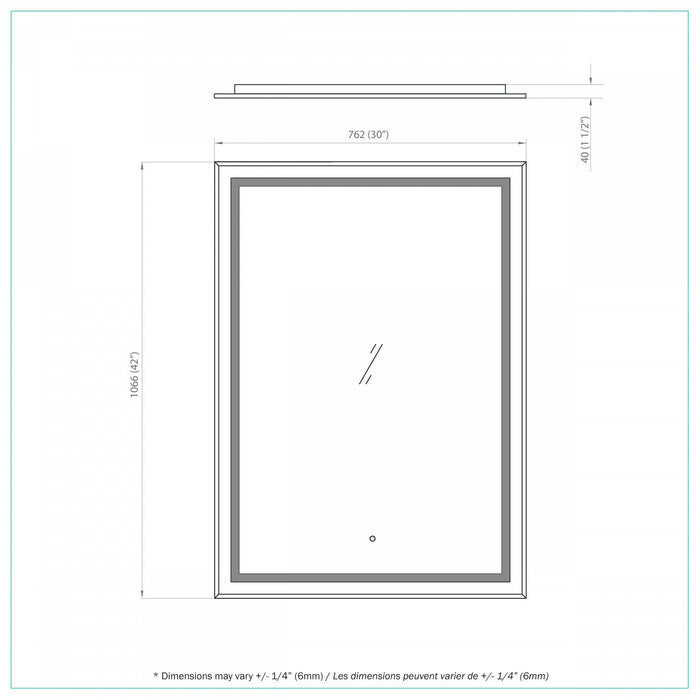 Frielle Silver 42\" Mirror