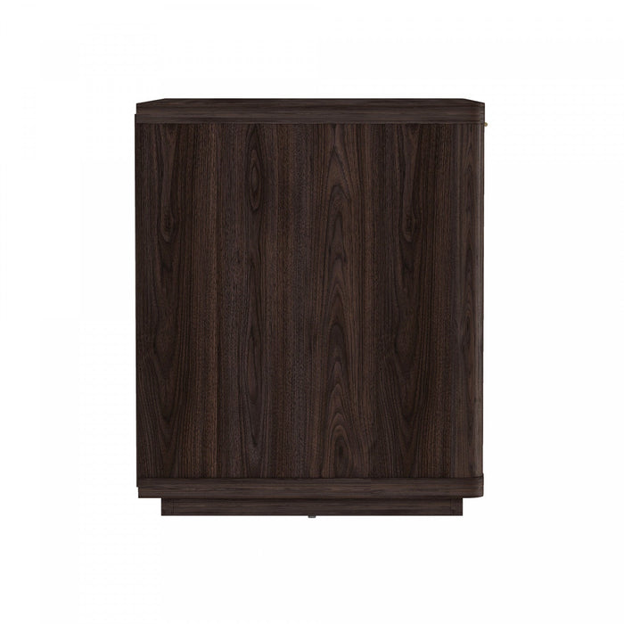 Evelyn Modern 32\" Nightstand in Brown (1-Drawer) 