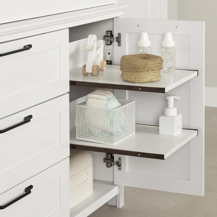 Daisie Changing Table With Removable Rim - Pure White  