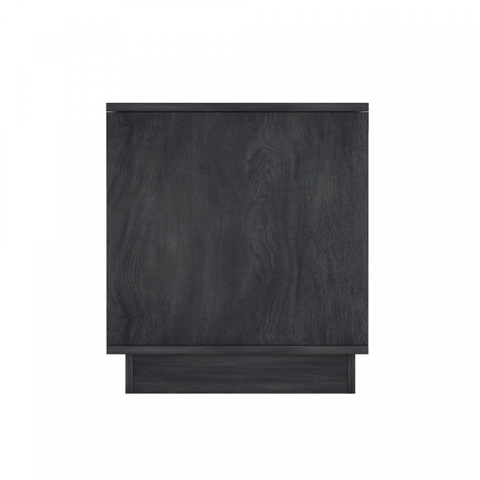 Horizon Modern 22\" Nightstand in Charcoal Gray (2-Drawer) - Set of 2 