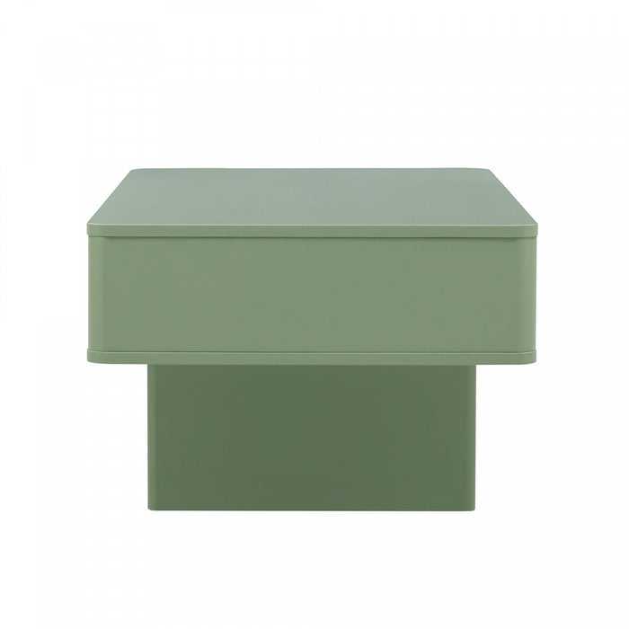 Ella Modern 47\" Coffee Table in Sage Green 