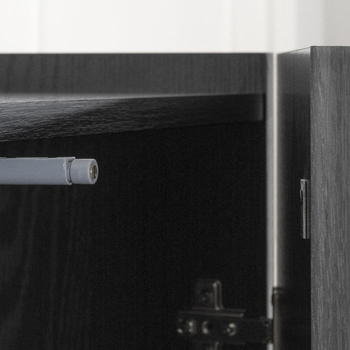 Arum High-buffet Accent Cabinet - Black Oak 