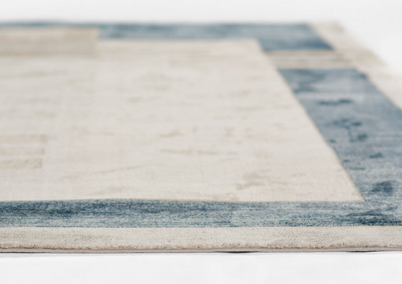 Sorelle Contemporary 5'1\" x 7'7\" Area Rug in Blue Indoor Area Rug 