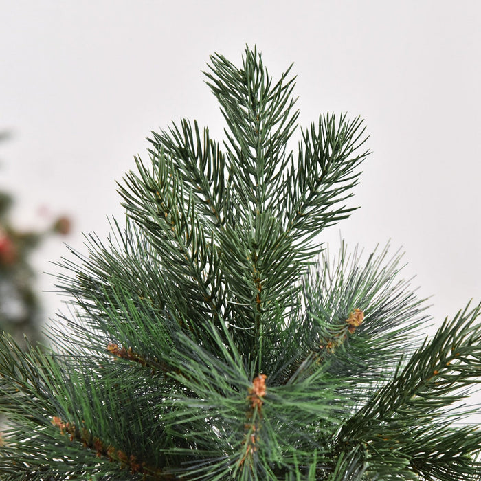 Homcom 5ft Artificial Christmas Tree With 343 Branch Tips